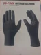 50 Pack Disposable Nitrile Gloves Large, One Size Fit Most Hyper Tough Black NEW