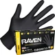 7 Mil Black Nitrile Gloves 100 Count Durable Powder Free Disposable Safety Gl...