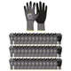 LOCCEF MicroFoam Nitrile Coated Work Gloves - 6 Pairs Seamless Knit Nylon, CE EN