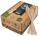 2ZEBRAZ Bamboo Cutlery Set &ndash; 100 Disposable Utensils (50 Forks, 25 Knives, 25...