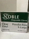Noble Disposable Clear Vinyl Gloves X-Large 10/100 Count