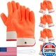 Teenyyou 4 Pairs Propane Cylinder Handling Gloves Chains Double Dipped Pvc