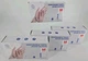 4 Lot Disposable Gloves, 100 Count 4 mil Clear Vinyl Gloves Latex Free