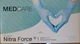 MedCare Nitra Force Nitrile Protective Disposable M Size Gloves 100 Count Box