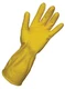 Impact 8440L Flock Lined Latex Gloves, Embossed Grip, Large, Yellow (12 Pairs)