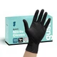 Comfy Package Black Nitrile Gloves [100 Count] 6 Mil, HEAVY DUTY Disposable G...