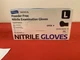 AMMEX ABNPF46100BX Medical Black Nitrile Gloves, Large - 100 Count