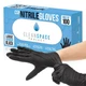 Black Nitrile Gloves Disposable, Box of 100-5.5 Mil, Non Latex & Powder Free ...