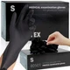 FINITEX - Black Nitrile Disposable Gloves, 5mil, Small (Pack of 100),