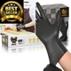 SWIFTLITE Black Vinyl Gloves, Food Grade Gloves Disposable Medium, 