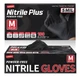 Black Nitrile Exam Gloves 5 Mil Powder-Free Disposable 100 Pcs Medium