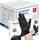 Black Vinyl Exam Gloves - 4Mil, Latex-Free, Disposable for Medical & Food Prep