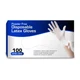 Chef's Star New Disposable Latex Gloves, Powder 100 Count (Pack of 1), White