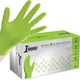 6 mil Orange and Green Nitrile Gloves, Disposable, Latex Free Raised Diamond Gri