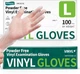 Vinyl Disposable Exam Gloves, 4Mil Powder-Free Latex-Free