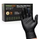 6 Mil Black Nitrile Gloves Large &ndash; Heavy Duty Disposable Latex & , Resistant,...