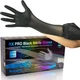 Black Nitrile Disposable Gloves, Latex Free Food Grade, 6.5Mil Mechanic Gloves f