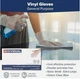 Individual 3 Mil Powder-Free Disposable Vinyl Gloves, Clear, Large (1000 Count)