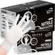 Disposable Nitrile Exam Gloves, 3-mil, Large, Case of 1000, White Nitrile Glo...