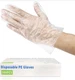 CFGROW 500pcs Disposable Plastic Gloves, Latex Free Powder Free Clear Polyeth...