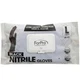 ForPro Black Nitrile Gloves, Chemical~Resistant, Powder~Free, Large, 30 Count