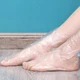 100 Pcs Disposable Foot Mask Cover Transparent Waterproof