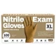 SUP Nitrile Gloves, 100 Count, Food Safe, Latex~Free, Tan, X~Large