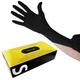 Waxness Cosmetology Nitrile Gloves Black, Small, 100 pcs / box