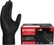 Gloveworks 6 mil Disposable HD Nitrile Gloves, Pack of 100, Medium, Black