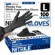 Disposable Nitrile Gloves Chemical Resistant Powder Free Large 100 Pcs Supmedic