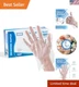 Bulk Clear Plastic Food Handling Gloves - 500 Count Ambidextrous Disposable Pack