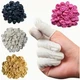 200pcs Multi-Color Disposable Latex Finger Cots Powder-Free Anti-Slip - NEW