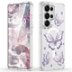 Designed for Samsung Galaxy S26 Ultra Case Magnetic Clear with Purple Butterf...
