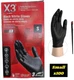 Gloveworks Black Nitrile Disposable Latex Free 5 MIL Beauty SPA Gloves Small