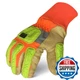 Ironclad Exo2-Hvip-03-M Hi-Viz Insulated Leather Work Gloves Medium