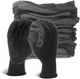 Evridwear Crinkle Latex Rubber Coated Work Safety Gloves 12 Pairs XS