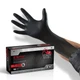 Nitrile Gloves, 6 Mil Disposable Latex Free Black Gloves, 2 Layer Rip Resistant 