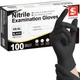 Black Nitrile Gloves, Powder Free, Disposable Gloves Latex Free for Medical Exam