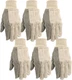 Wells Lamont Canvas Work Gloves, Economy Dotted, 6 Pair Pack (309K)