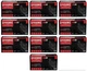 Gloveworks GWBN48100 XL 100 Count Black HD Nitrile Gloves  - Pack of 10