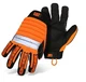CAT&reg; CAT4000X High-Vis Synthetic Palm Gloves &ndash; Orange, X-Large, Large, Orange