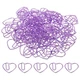 MECCANIXITY Paper Clip Heart-Shaped Cute Decorative Fun Clips Purple