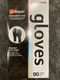 Jet Black Disposable Medium Vinyl Gloves, 90 count by Product Club, No Powder