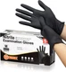 Schneider Black Nitrile Gloves, Powder Free, Disposable Gloves Latex Free for Me
