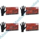 *400-Gloves* Microflex Black Dragon PF Examination Latex X-Small BD-1000-PF