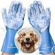 Dog Washing Gloves with Bristle Scrubbers, Reusable Silicone Gloves Ideal for...