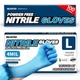 Beastek Blue Nitrile Exam Gloves, 4 mil Powder-Free Latex-Free Non-Sterile F...