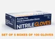 5 Box Saniflex Disposable Nitrile Medical Exam Gloves Blue Medium M 500 pack