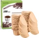 Unbleached K Cup Disposable Paper Filters with Lid for Reusable K Cup Filters, K