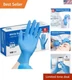 Nitrile Exam Gloves, Medical Grade Blue Disposable Gloves Latex Free, Rubber ...